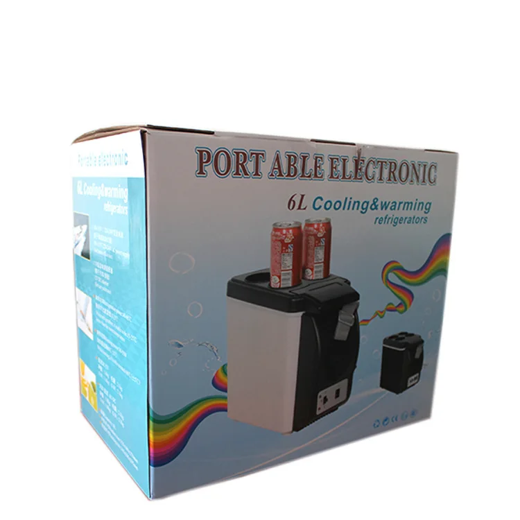High Quality 6L Portable  Refrigerator Mini Electronic Vehicle Fridge with 6 Liters Freezing Capacity for Outdoor Use