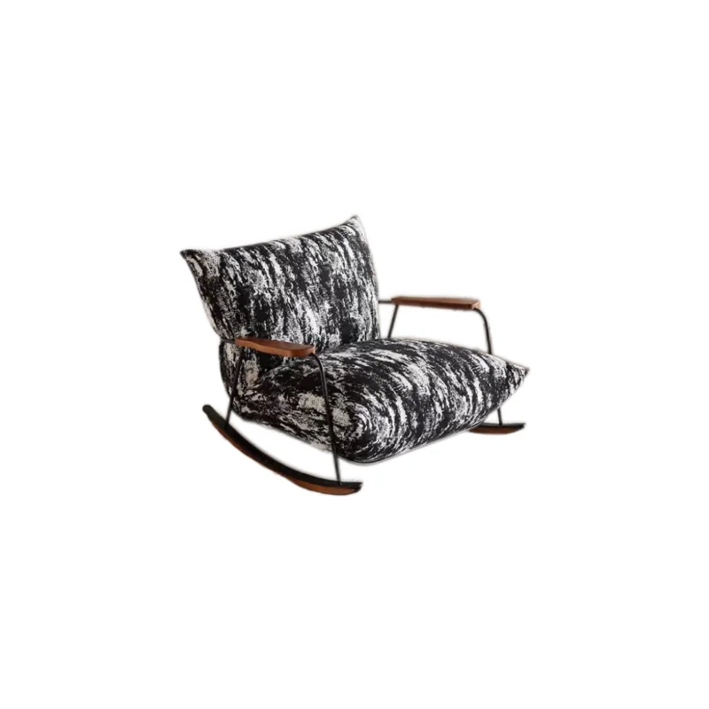 armchairs lazy modern comfortable fabric relax design leisure sofa chair living room chairs rocking chair