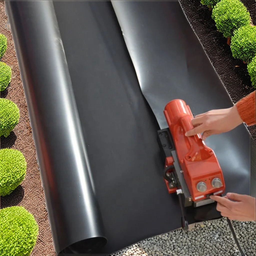 Waterproof High Density Polyethylene Liner Geomembranas Hdpe Pond Liner for Shrimp Farm Hdpe Geomembrane Sheet