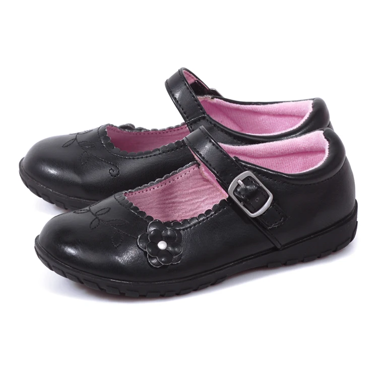 Black Children Performance Princess Dress Shoes School Shoes Girls Leather Shoes