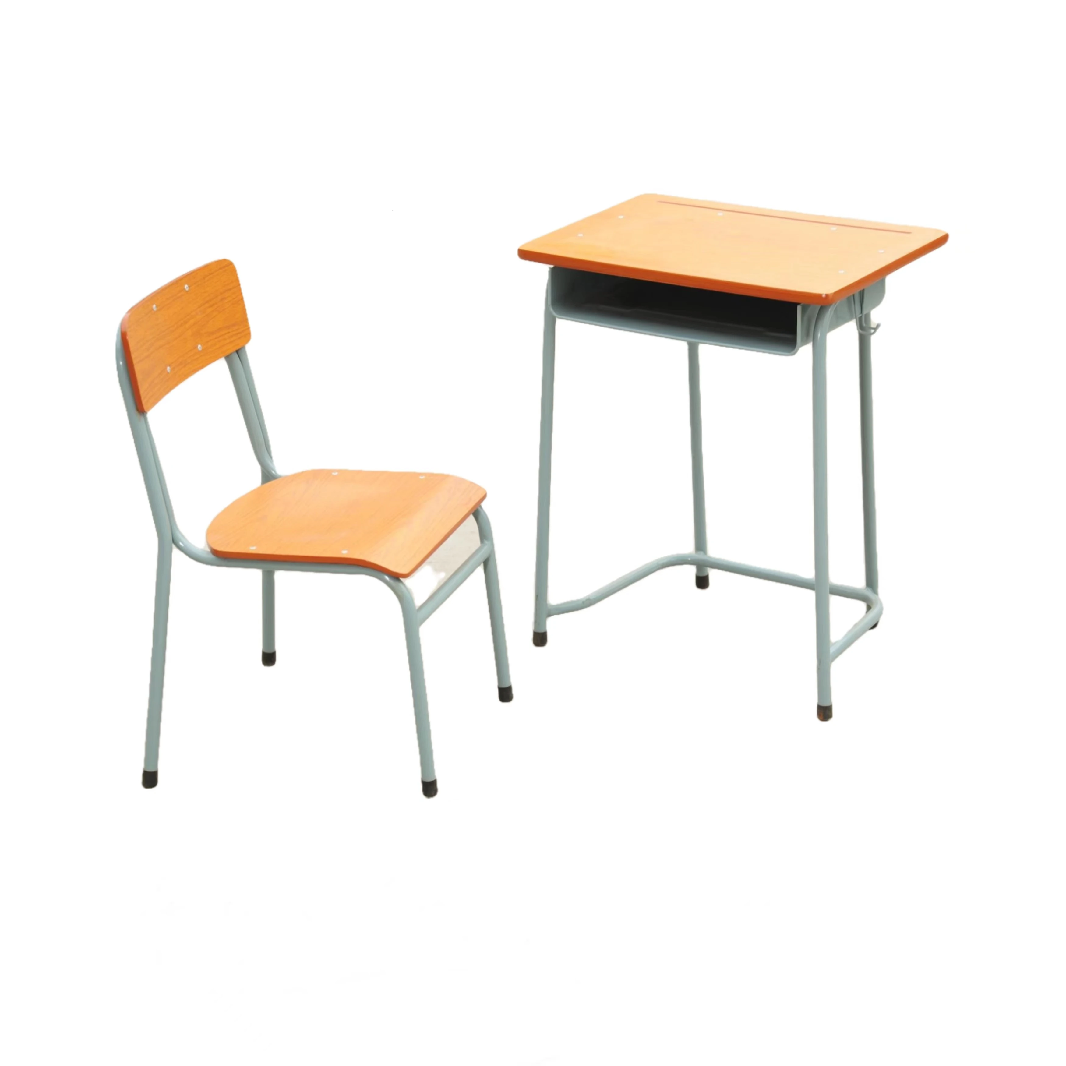 Cheap Plywood Single Seat Student Desk Chair school furniture