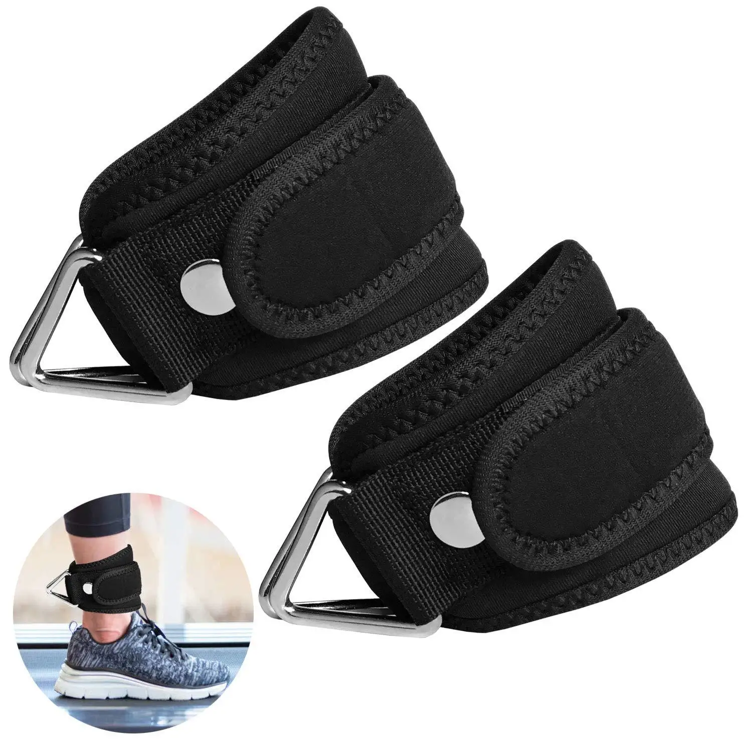 OEM Neoprene Ankle Brace Adjustable Sport Straps Breathable Foot Drop Plantar Fasciitis Splint Athletic Tape Ankle Support Guard