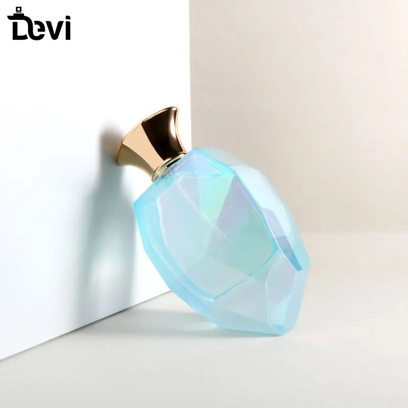 With Wholesale Inventory 100ml Luxury Diamond Glass Perfume Bottle Empty Refillable Spray Bottles