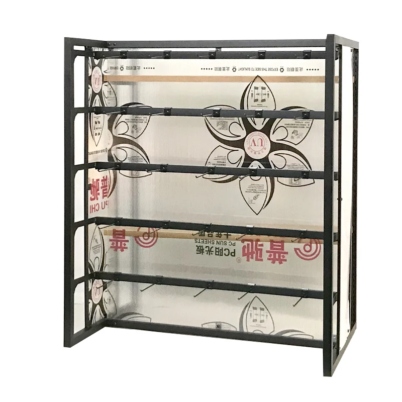 Retail metal Shelving Miniso Shop Furniture Market Rack Store hanging sock Display Racks