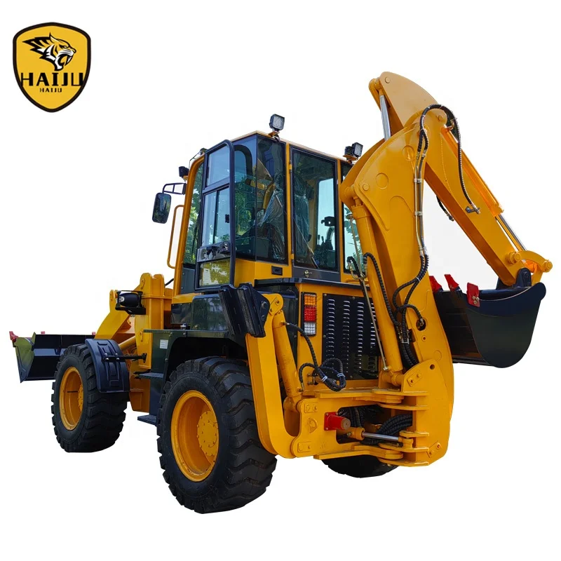 Factory Direct Hydraulic 4WD Backhoe loader WZ40-30 With Breaker