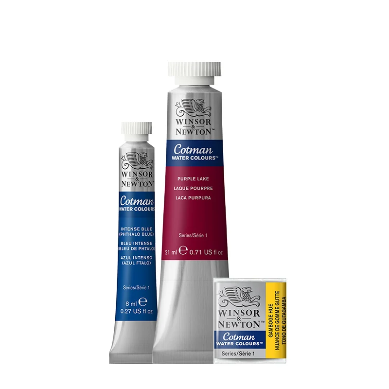 Winsor&Newton 10*5ml cotman watercolour set for artists and students