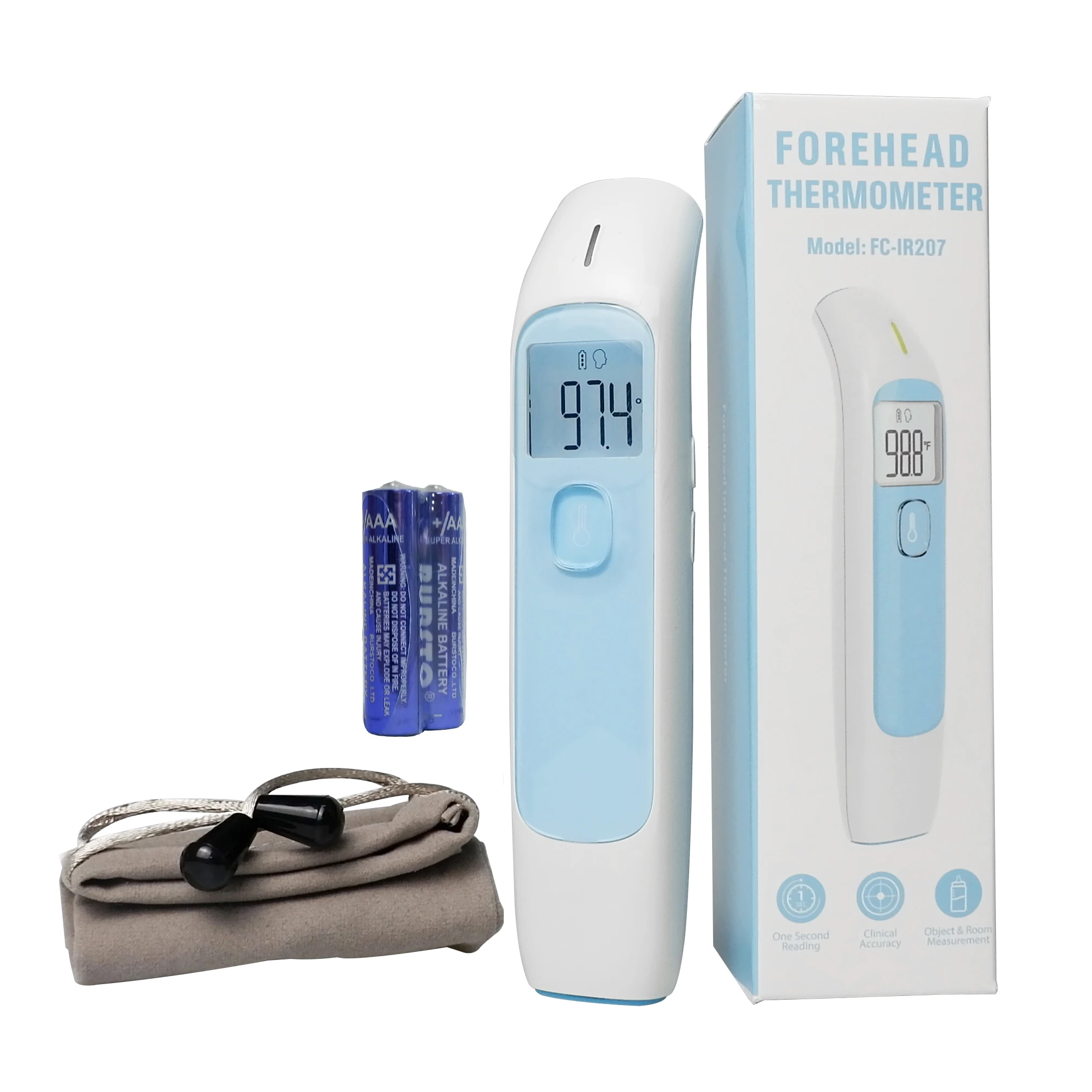 New design clinical thermometer high accuracy forehead thermometer for baby and adult