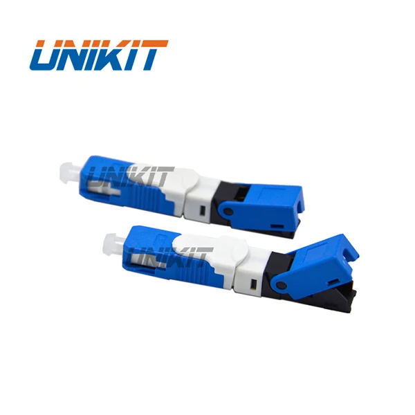 Unikit brand best selling quality optical fiber equipment quick connector SC / FC / LC UPC APC quick assembly connector