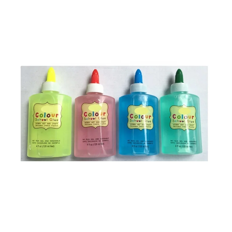 
Colorful glue Washable School Colored Liquid Glue 