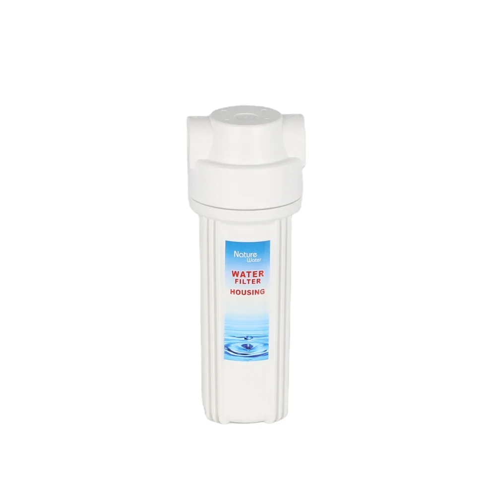 High quality white ro shell housing big flow water filter bottle with brass port