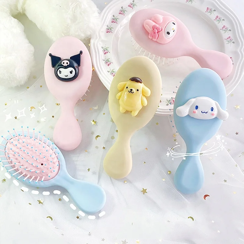 Adorable cartoon baby hair brush detangling brush for black natural hair kids hair brush