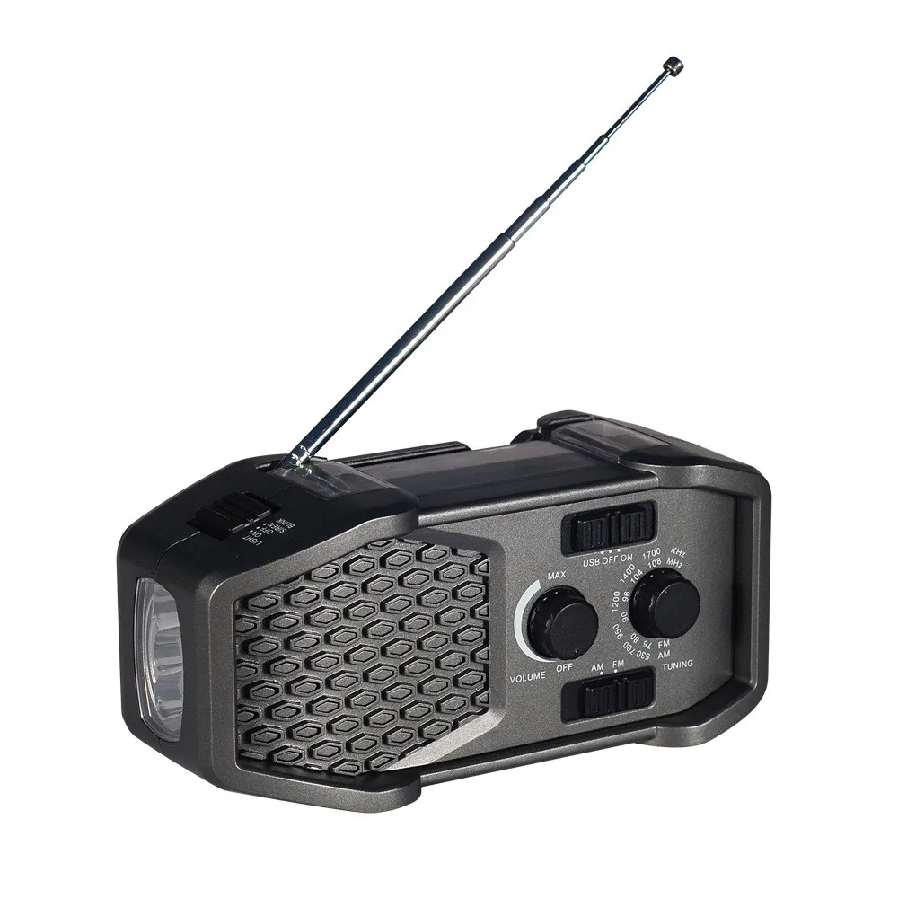 Солнечный многофункциональный банк силы с радио света Динамо