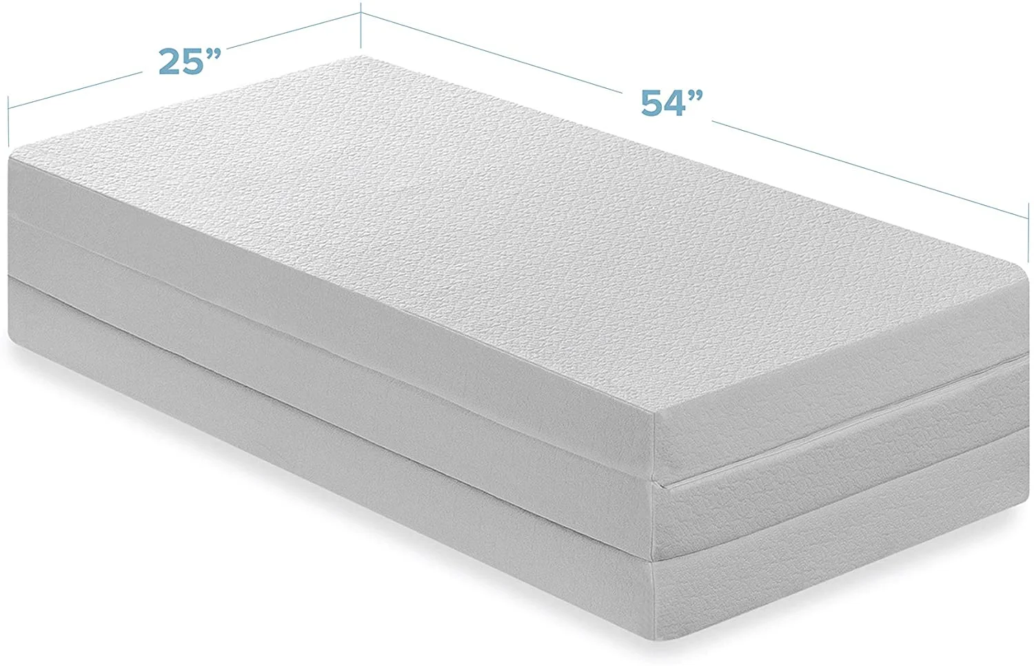 Cooling Bamboo Trifold Comfortable Soft Foldable Bed Tatami Portable Tri-Folding memory foam mattress topper