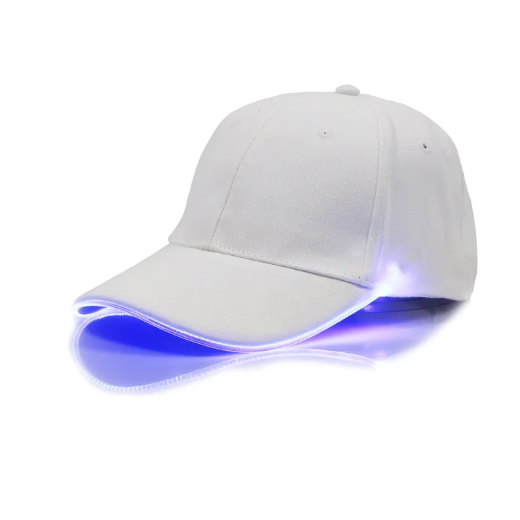 ALLCH Factory Wholesale Hot-selling Trendy Rainbow LED Light Colorful Luminous Baseball Cap Fabric Sports Cap for Party Night