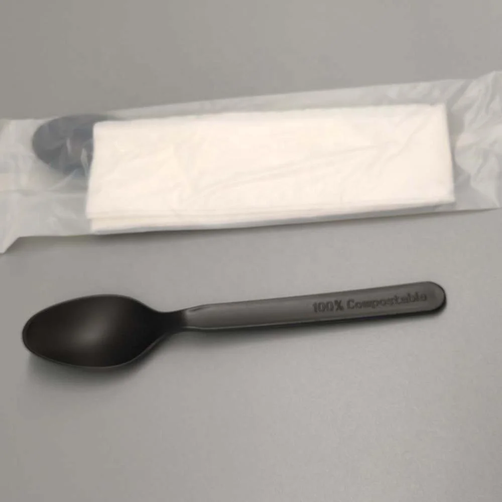 
GreenWorks Eco-friendly disposable flatware spoon Durable plastic chinese soup spoon 