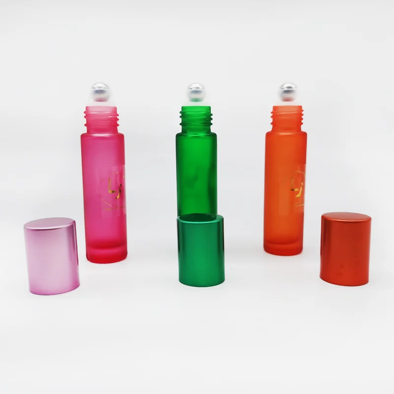 Wholesale  custom latest design 10ml transparent  deodorant perfume glass roll on bottle