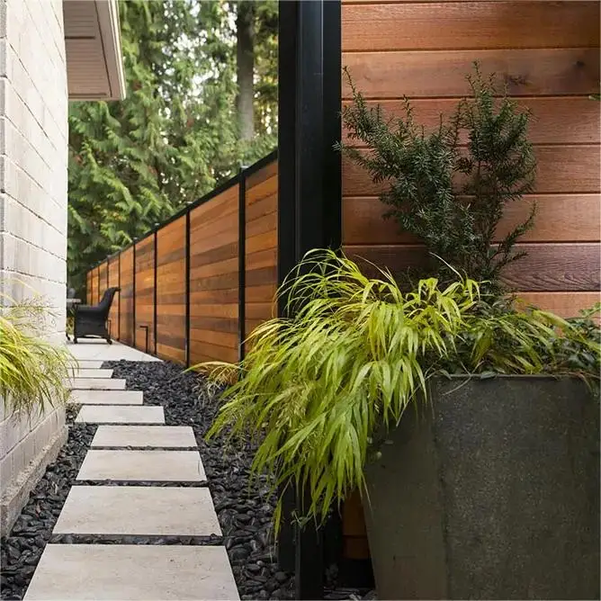 Fences For Houses,Achieve a Cohesive Flow Between Indoor and Outdoor Spaces with Durable, Stylish WPC Garden Fences