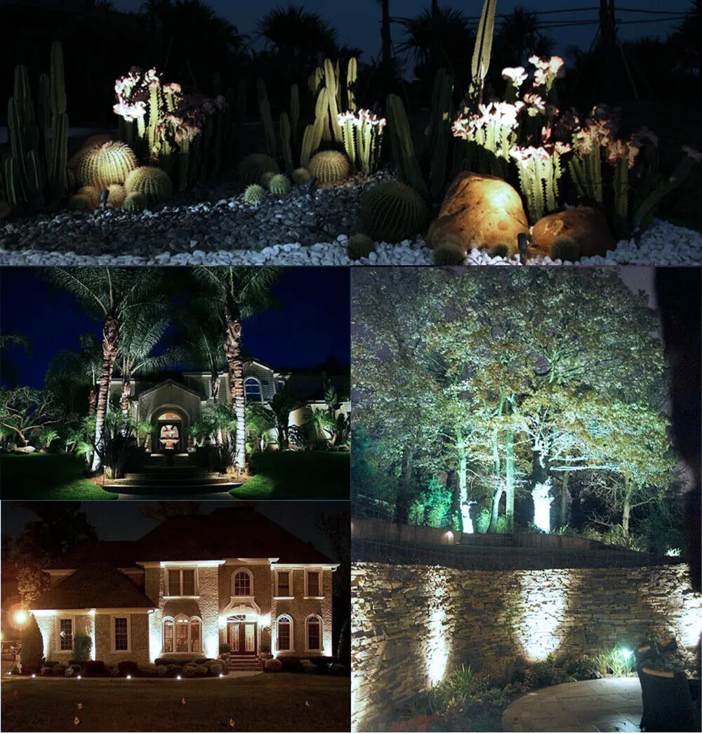 5W 3000K LED Garden Lawn Spike Light with Nail Outdoor Landscape Spotlight Pathway Yard Night Light Floor Ground Foot Lamp