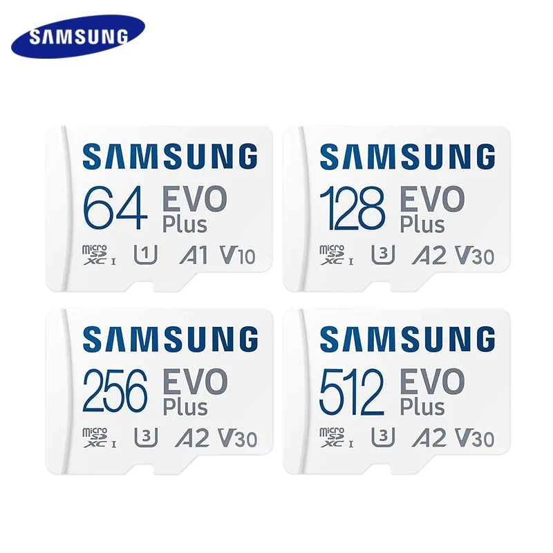 100% оригинальная карта памяти Samsung EVO PLUS 128 ГБ 256 U3 скорость чтения 100 м/с микро карты памяти класса 10 512G 64GB U1 UHS-I tf карты