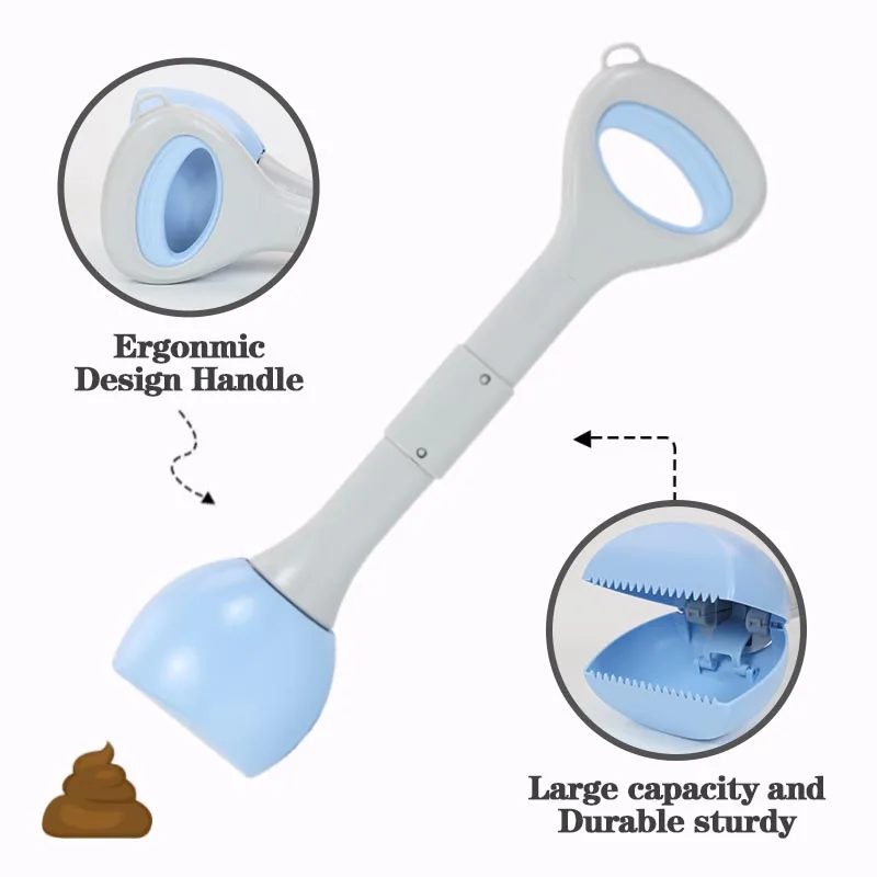 High Strength Durable Spring Dog Poop Pick Up Foldable Pet Pooper Scooper for Large Dogs