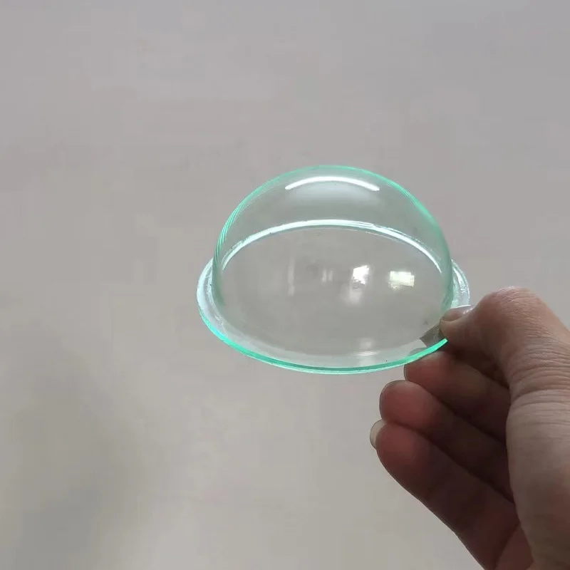 80mm Diameter Acrylic Hemisphere Dome Color Plastic Half Sphere With Flange Customized
