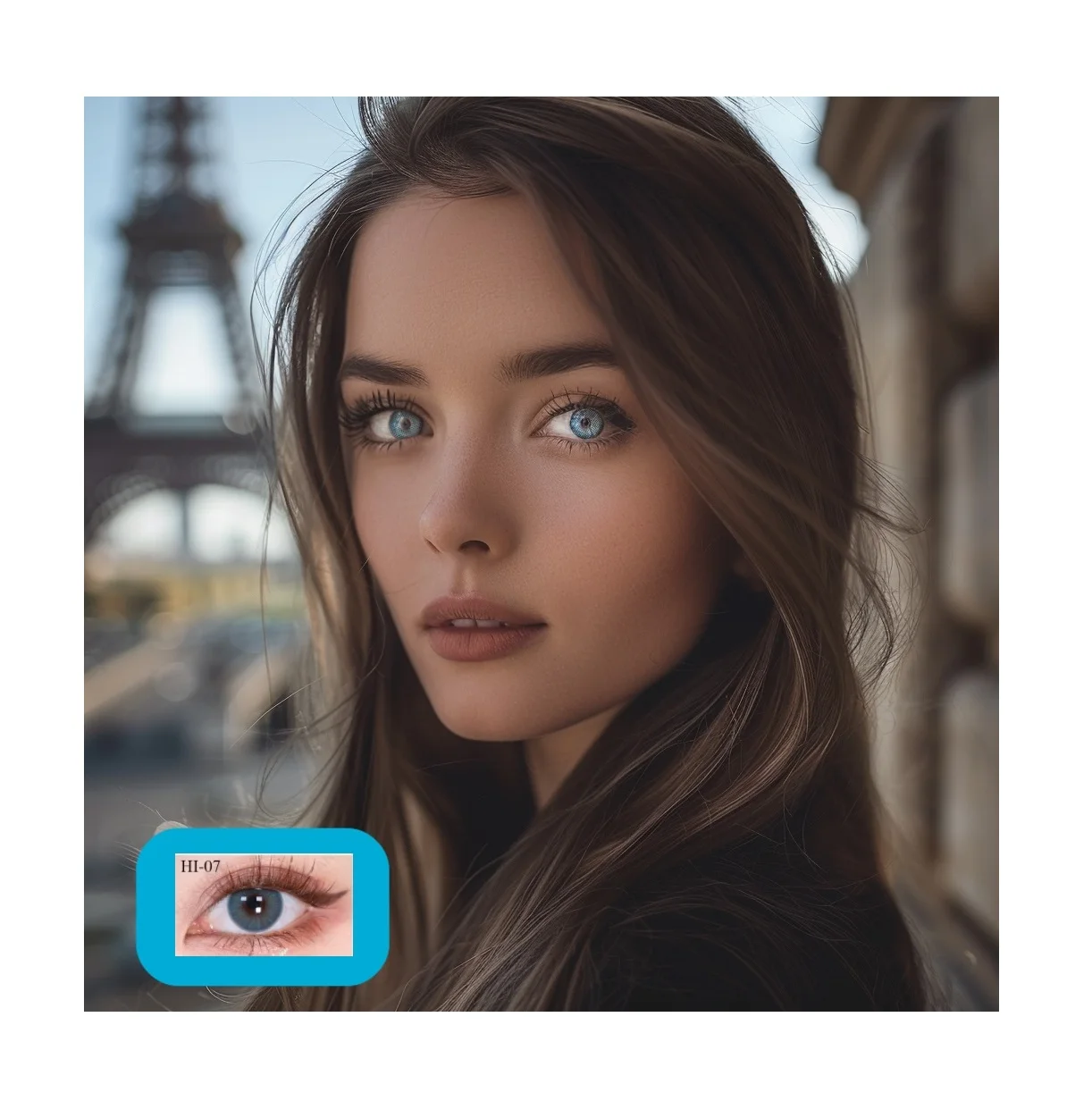 Paris sky blue-HI World Holy fire series soft colored contact lenses
