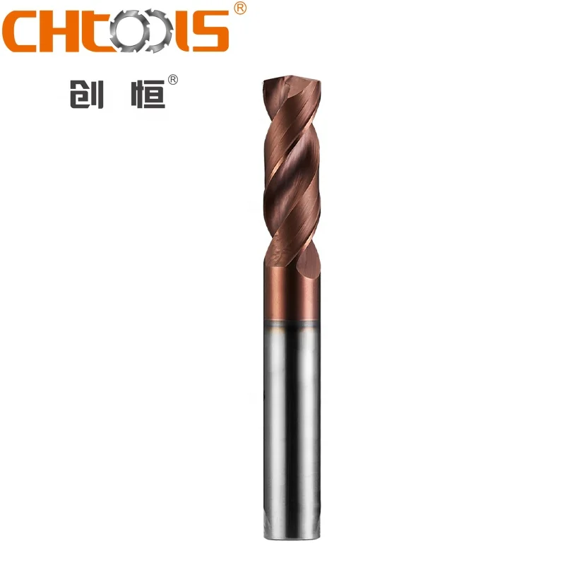 Chinese factory Solid Carbide drills End Mill Cutters CNC Router Bit Tool for metal drilling
