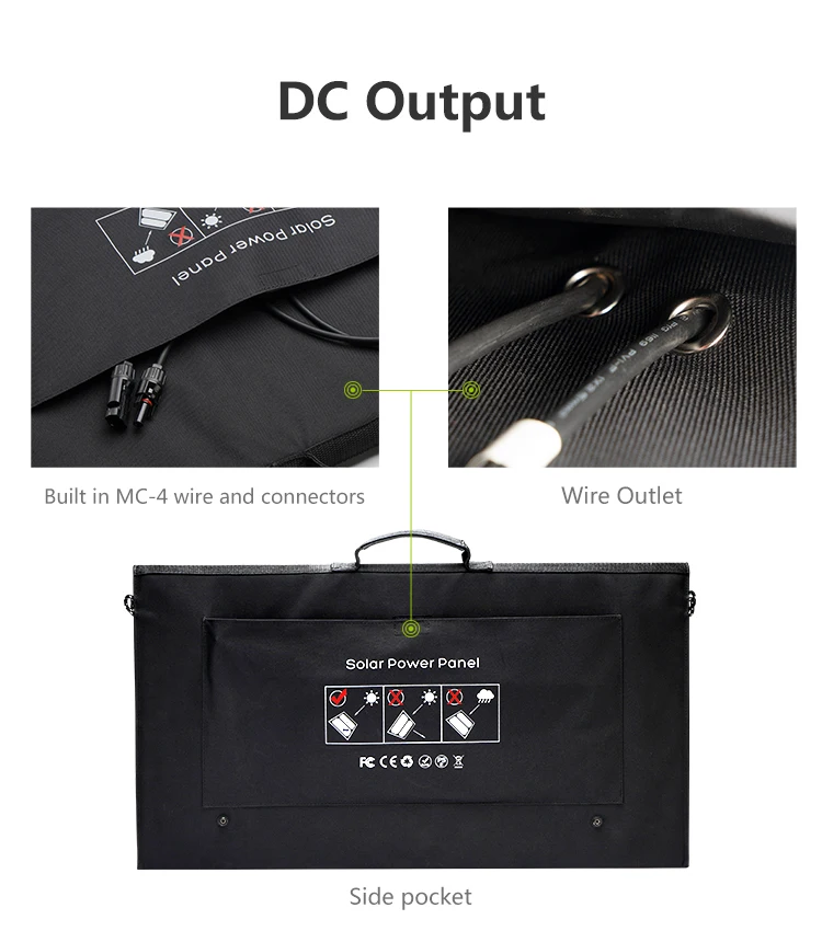 Складная поликристаллическая фотоэлектрическая солнечная панель для домашней энергетики, 100 Вт, 12 В, 10 Вт, 20 Вт, 30 Вт, 40 Вт, 50 Вт