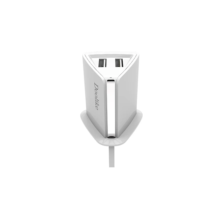 
Dual USB Wall Charger with USB Charging Cable Portable UK Plug 5V-2.1A Charger Adapter 