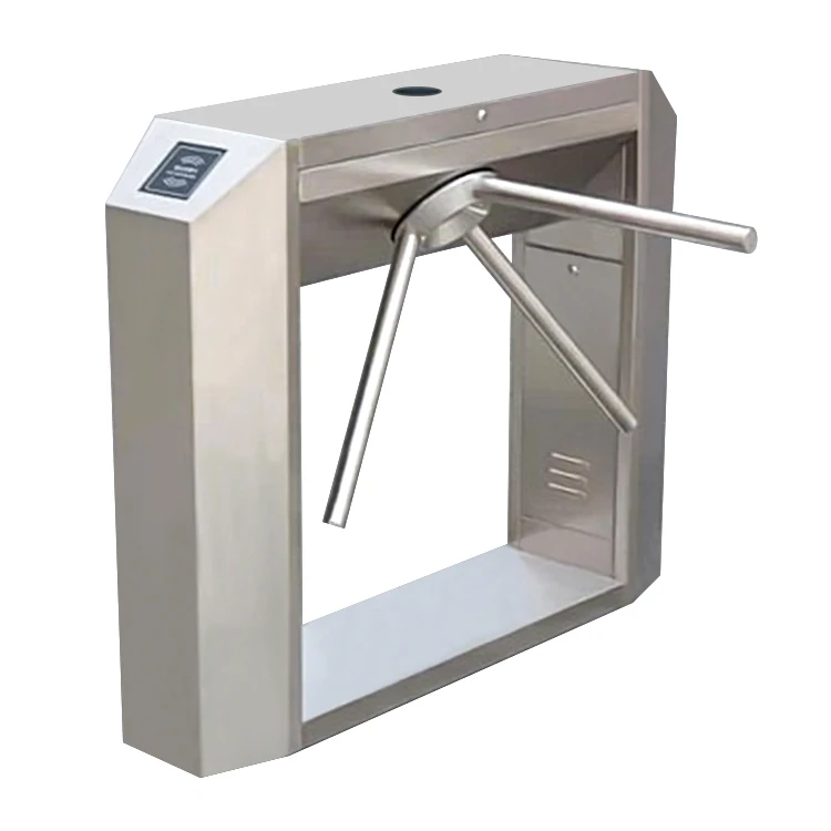 New Pedestrian Gym Bridge Tripod Turnstile Fingerprint Card Turnstile Drop 304 Stainless Steel