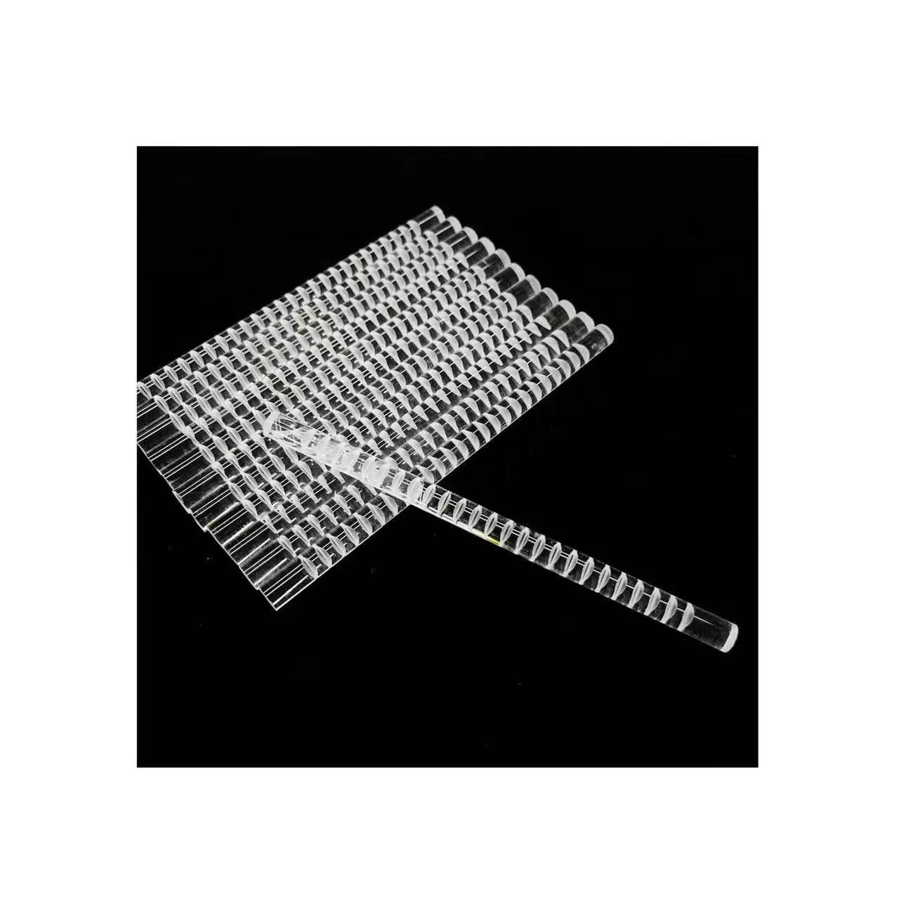 Part of semiconductor insert slotted wafer carrier wafer slot Quartz glass boat Quartz rod