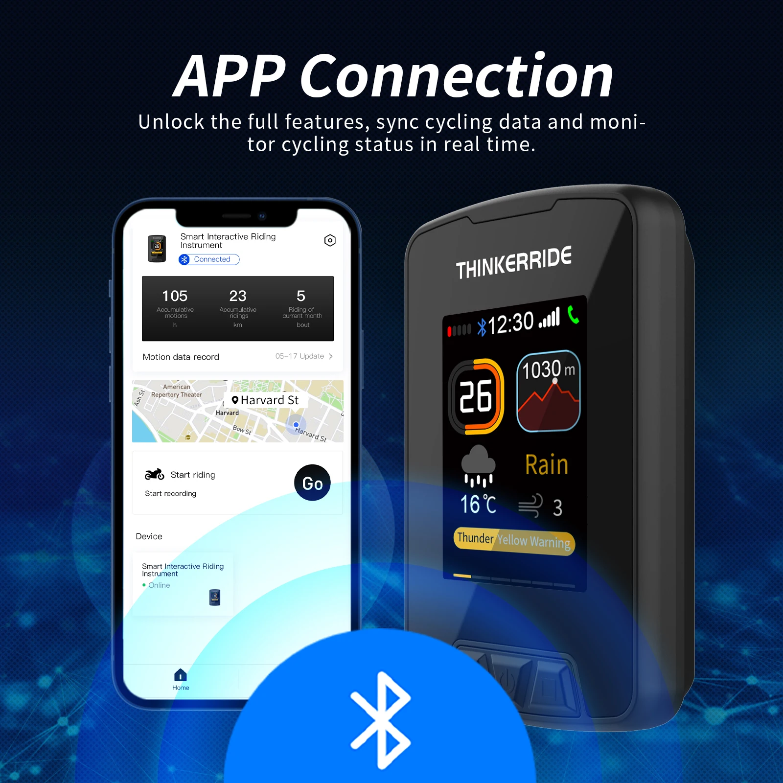 Factory wholesale waterproof phone Connected bike Navigator for electric scooter interconnected navigation computer