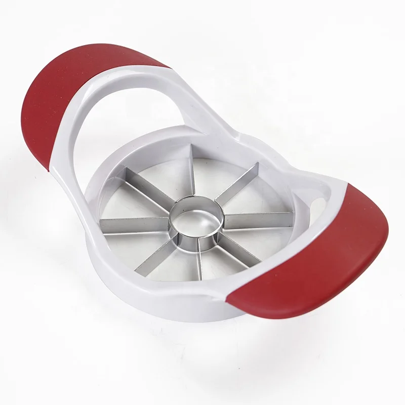 Amazon hot sale 8 sharp stainless steel blade apple cutter wholesale apple core cutter with easy grip handle