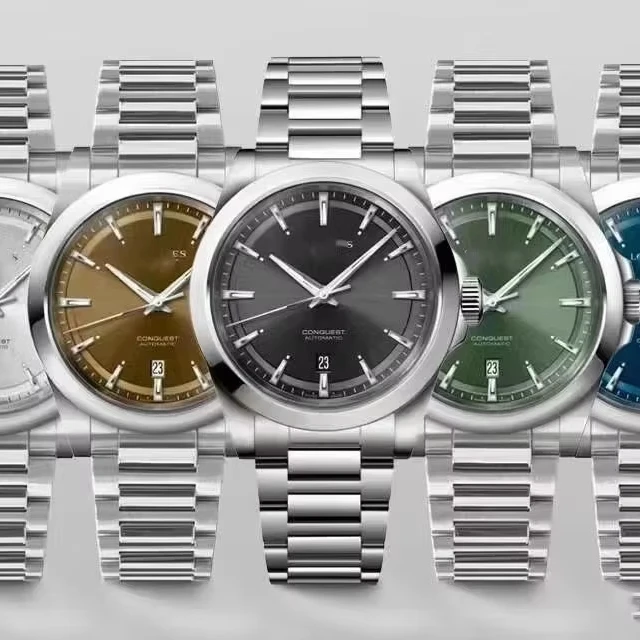 Оптовая продажа деловые часы крупные производители Seiko циферблат указатель из нержавеющей стали резиновая Пряжка шарм 20 мм