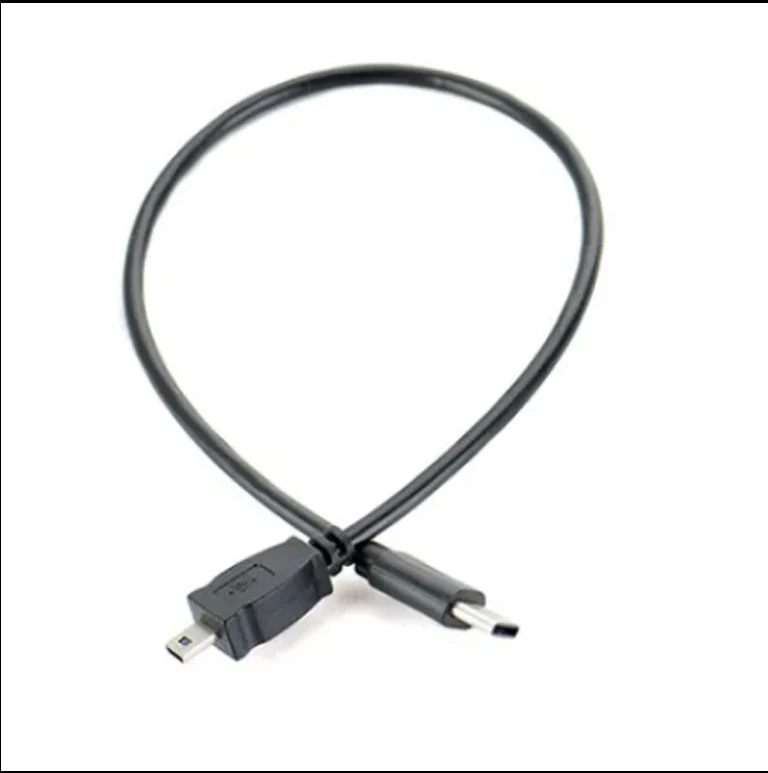 Lingable USB Type C Male to Mini 8Pin USB 2.0  Converter OTG Cable Cord 30CM for Nikon D7100 D7200 D7300 D750D 5100D 5200 D5300