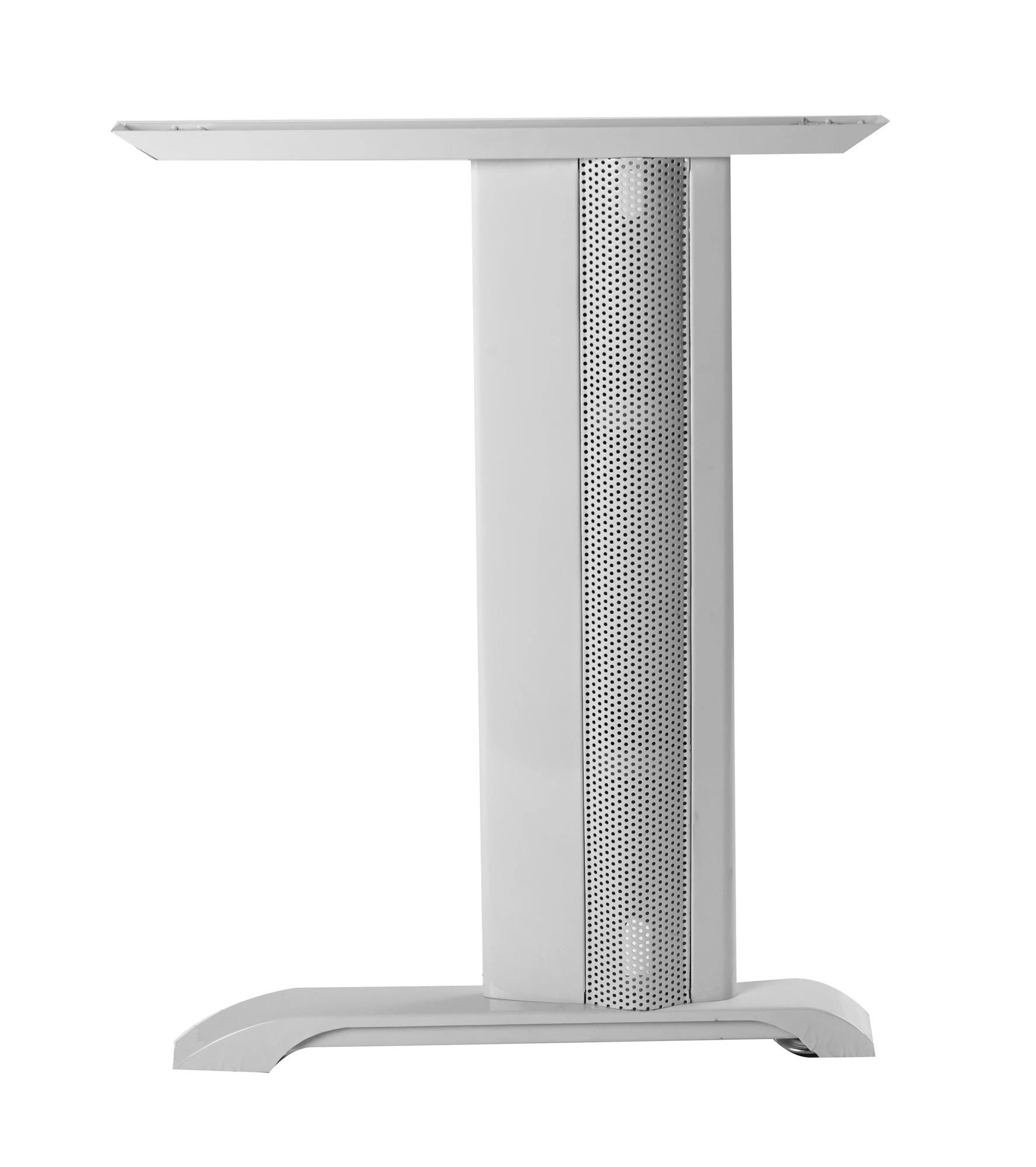 Stainless Steel I-Shape Table Legs with Metal Adjust Foot Levelers Base OEM Cup Powder Coated in Black or White for Living Room