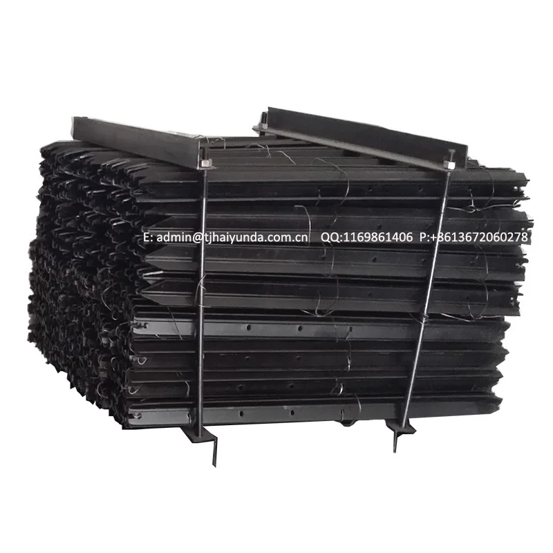 Star Pickets (Y Pickets) with a size of 1.35mtr Black bitumen coated Heavy Duty.