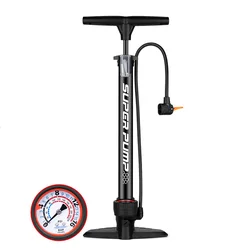160PSI Hot Sale Cycling Air Bike Floor Pump Hand Tire Bicycle Pump With Pressure Gauge
