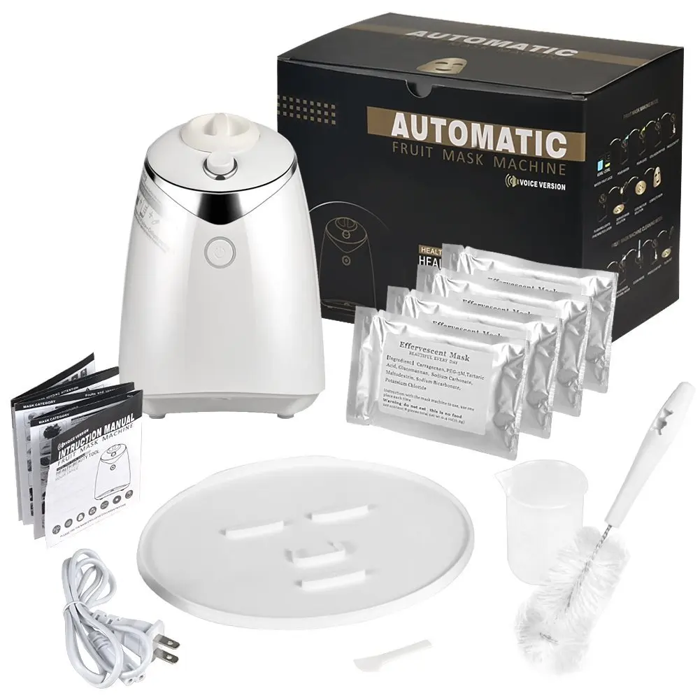 
CVB-848 Electrical Automatic FruitMask Machine DIY Natural Fruit Vegetable Milk FacialMask Maker With 32 pcs Collagen Tablet 