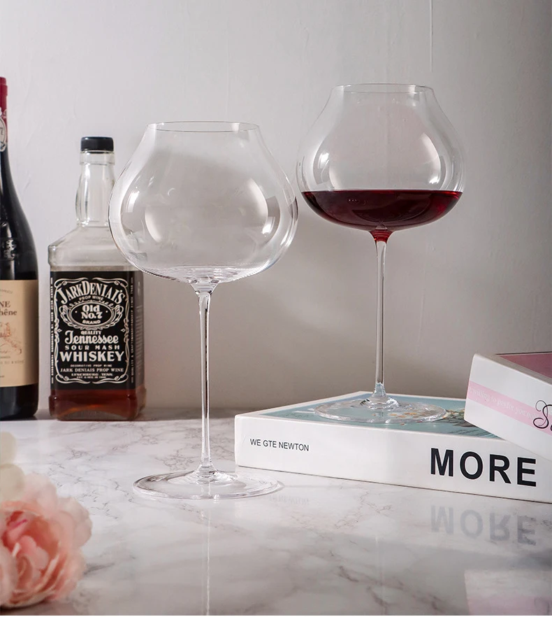 Fragrance-smelling Tasting Modern Transparent Lead Free Customized Mouth Blown Elegant Thin Stem Crystal Balloon Gin Wine Glass