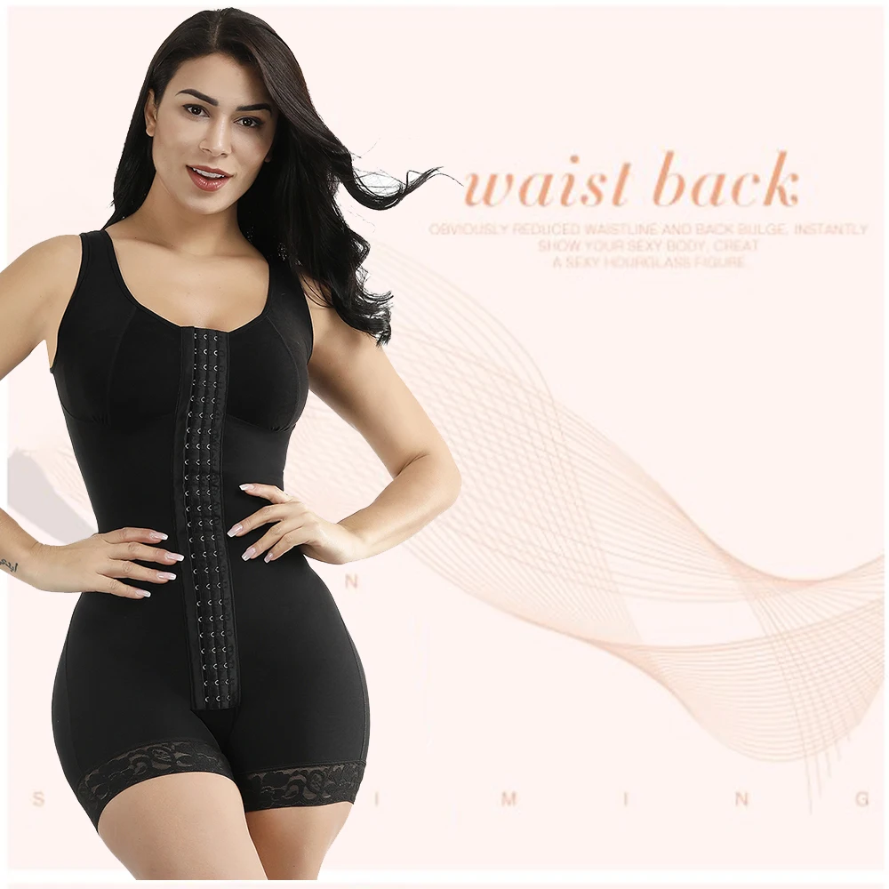 Oem/Odm Waist Trainer Full Body Shaper Vest Abdomen Sexy Lingerie Bodysuit Postpartum Recovery Modeling Belt Slimming Underwear