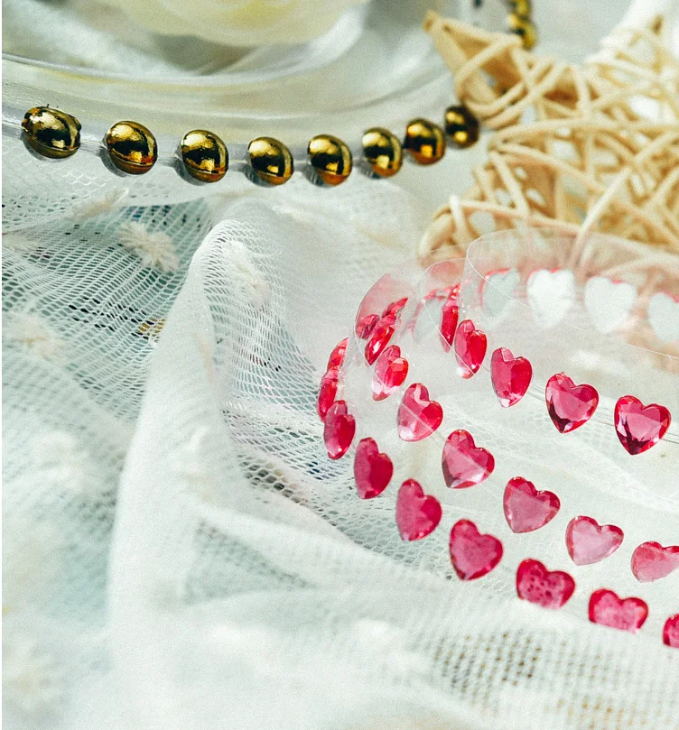 Custom Design DIY Assorted Size Self-Adhesive Rhinestone Sticker Bling Craft Jewels Crystal Gem Stickers