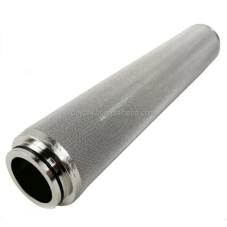 stainless steel porous sintered fiber mesh filter element for cryogenic filter