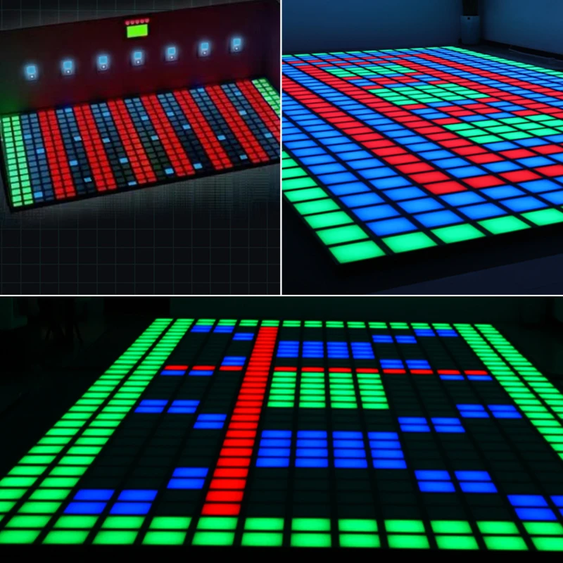 Colorful Light Up Dance Floor Illuminated Interactive Led Dance Floor With Led Light Panel
