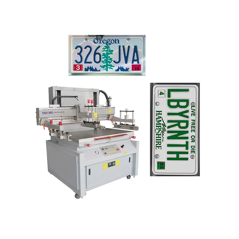 Factory Direct Sales License Plate Screen Printing Machine Car number board silk screen printer for metal acrylic glass boards