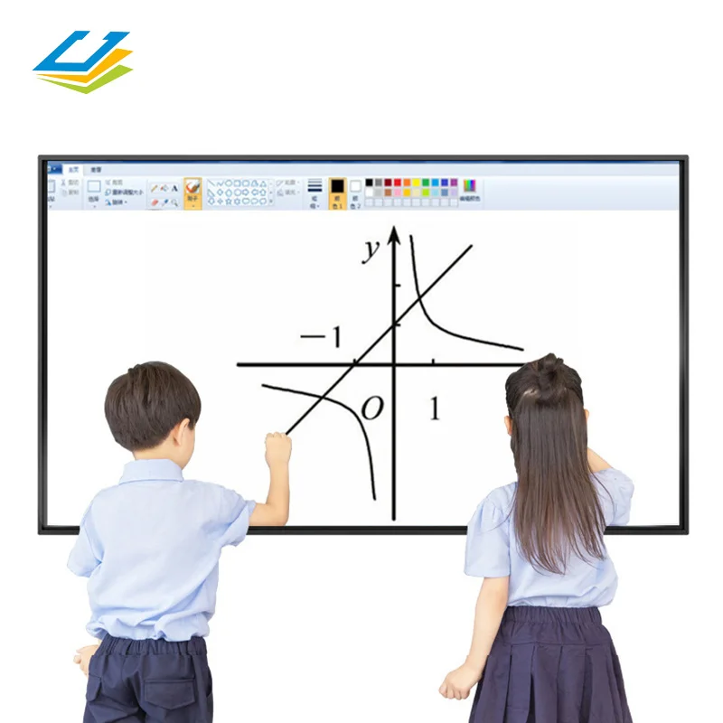 65 75 85 inch school teaching all ine one PC industrial touch screen portable interactive whiteboard