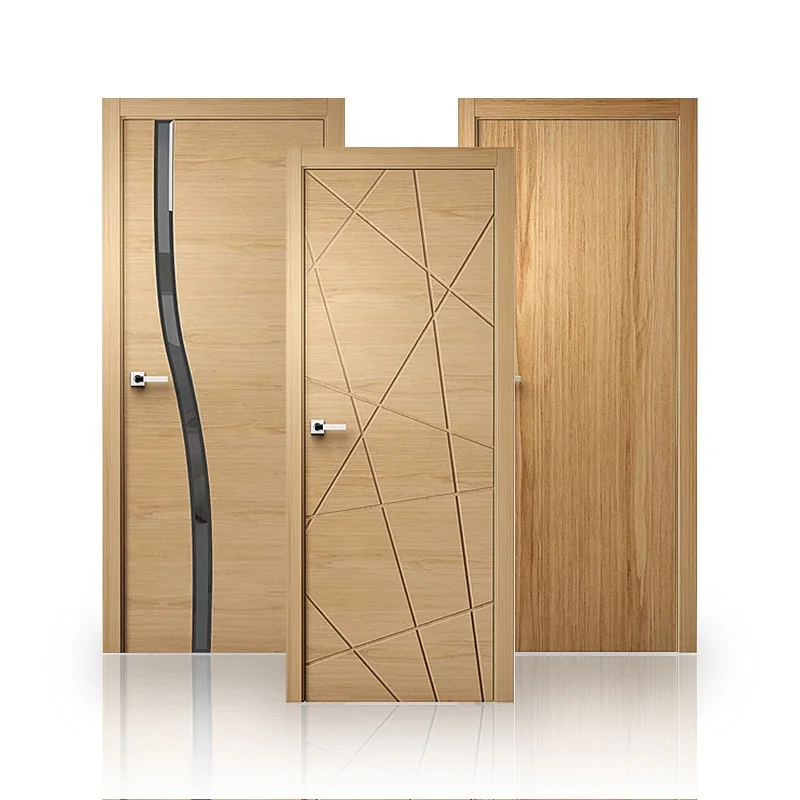 PHINO Modern Design Waterproof Interior Other Doors Wood Slab With Security Door Lock