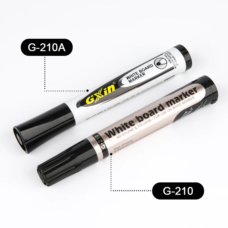 GXIN G-210A Custom Logo Nib 4 colors white board marker high quality easily erasable factory supplier whiteboard marker pen