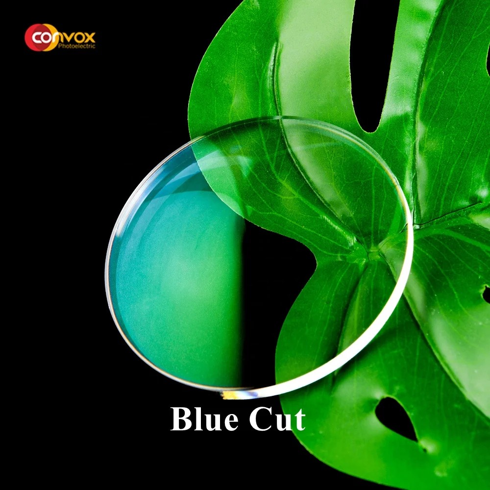 Eyeglasses Lenses Blue Blocking Glasses 1.56 Blue Cut Uv420 Ar Coating Optical Lens