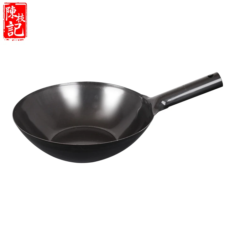 household kitchen wok Uncoated nonstick cooking saute pans skillet frying pan